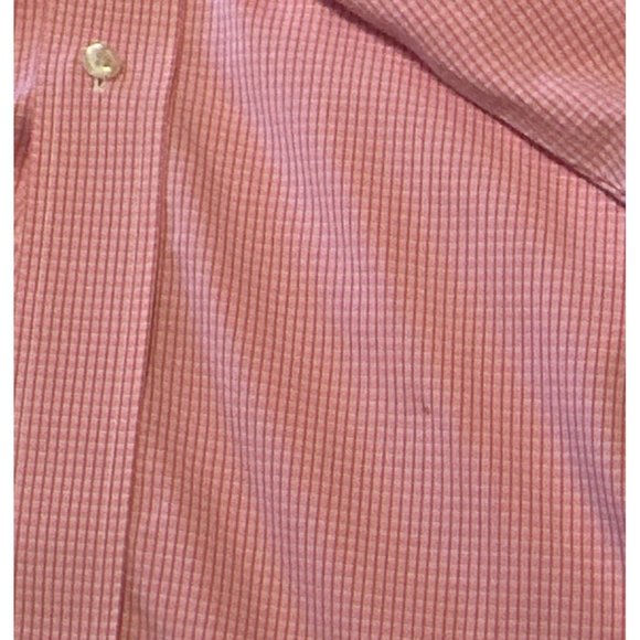 Brooks Brothers Regent Polo Button-Down Shirt Pink Cotton Men Size 17 1/2 (READ) - Picture 8 of 16